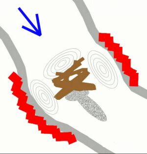 Totholz Gew&auml;ssermitte